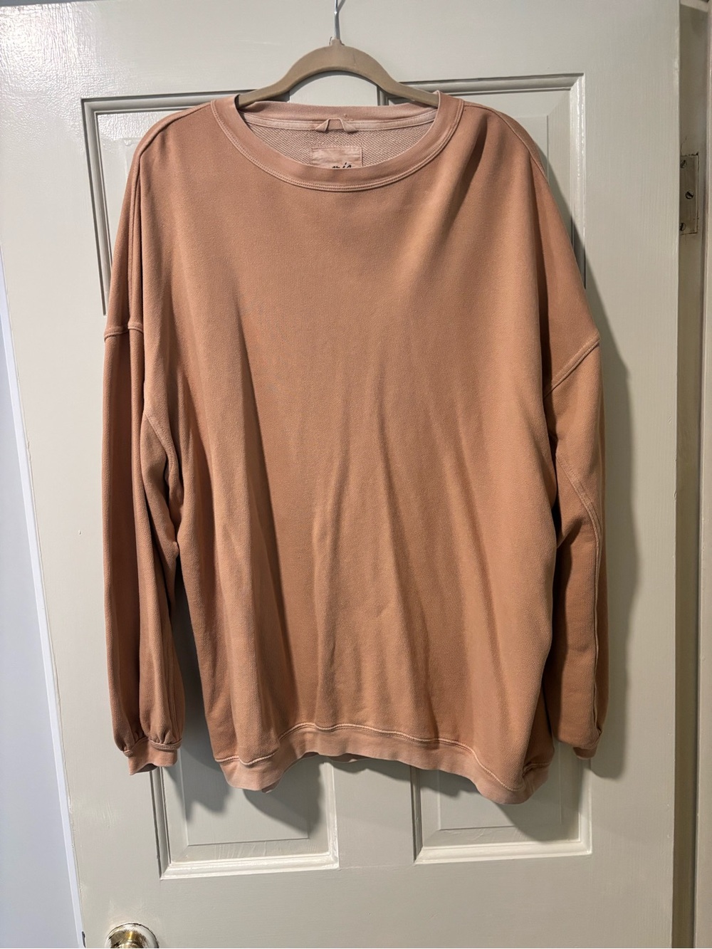 aerie Women's Crewneck Sweater in Tan
